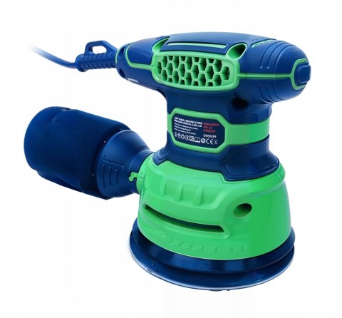 SZLIFIERKA OSCYLACYJNA MIMOŚRODOWA do DREWNA METALU z REGULACJĄ 125mm 1300W