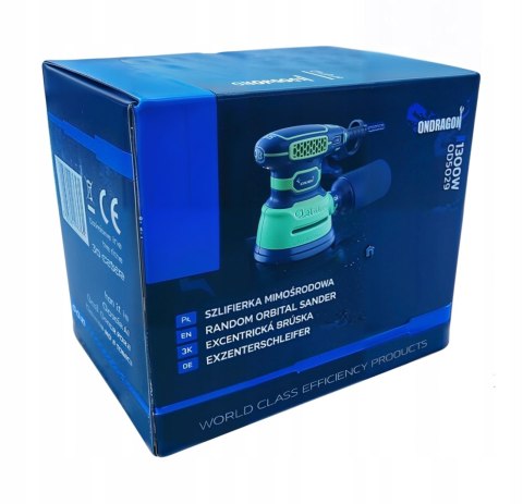 SZLIFIERKA OSCYLACYJNA MIMOŚRODOWA do DREWNA METALU z REGULACJĄ 125mm 1300W