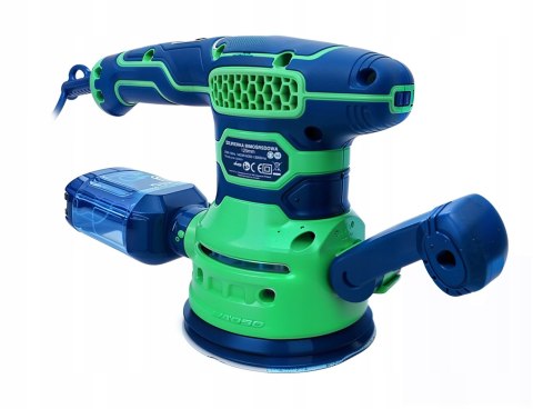 SZLIFIERKA OSCYLACYJNA MIMOŚRODOWA do DREWNA METALU z REGULACJĄ 125mm 1400W