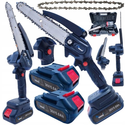 36V PIŁA ŁAŃCUCHOWA AKUMULATOROWA PILARKA 2x AKU AKUMULATOR ŁAŃCUCH 8" MOC