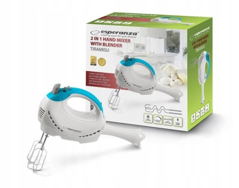 MIKSER RĘCZNY BLENDER 2w1 MOC TURBO 4 KOŃCÓWKI 300W