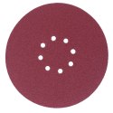 PAPIER ŚCIERNY Z DZIURAMI I RZEPEM NA DYSK 225MM P180 10 SZTUK