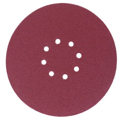 PAPIER ŚCIERNY Z DZIURAMI I RZEPEM NA DYSK 225MM P60 10 SZTUK