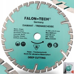 TARCZA TARCZE DO KOSTKI BETONU GŁĘBOKIE CIĘCIE 230