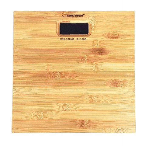 WAGA ŁAZIENKOWA ELEKTRONICZNA LED BAMBUSOWA 180KG