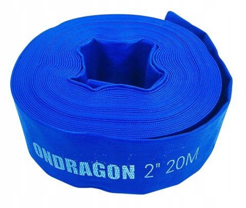 WĄŻ DO POMPY WODY CZYSTEJ BRUDNEJ SZAMBA GUMOWY TŁOCZNY MOCNY DŁUGI 2" 20M