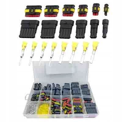 ZESTAW WTYCZEK KOSTEK ZŁĄCZEK HERMETYCZNYCH SUPERSEAL WTYK PRĄDU 622el W-WA