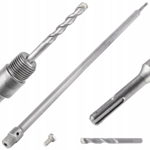 ADAPTER SDS-PLUS UCHWYT OTWORNICA PRZEDŁUŻKA KORONEK FREZ BETONU SDS+ 350MM