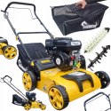 AERATOR WERTYKULATOR SPALINOWY 3w1 Z KOSZEM AERACJA WERTYKULACJA MOC 6,5KM