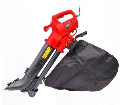 DMUCHAWA DO LIŚCI ELEKTRYCZNA OGRODOWA ODKURZACZ ROZDRABNIACZ 3W1 3650W