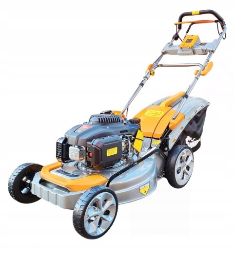 KOSIARKA SPALINOWA Z NAPĘDEM 51cm 9w1 MIELENIE WYRZUT BOCZNY 9KM noż GRATIS