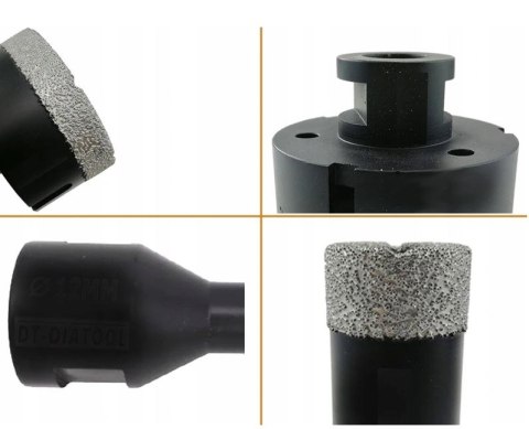 OTWORNICA DIAMENTOWA 65mm M14 KORONKA FREZ WIERTŁO DO GRESU BETONU KAMIENIA