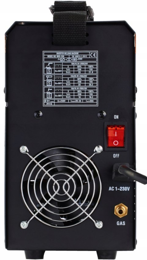 SPAWARKA INWERTOROWA MIGOMAT MIG MAG MMA TIG 200 A FLUX IGBT