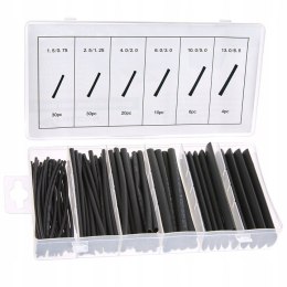 ZESTAW RUREK TERMOKURCZLIWYCH RURKI TERMOKURCZLIWE 100SZT CZARNE