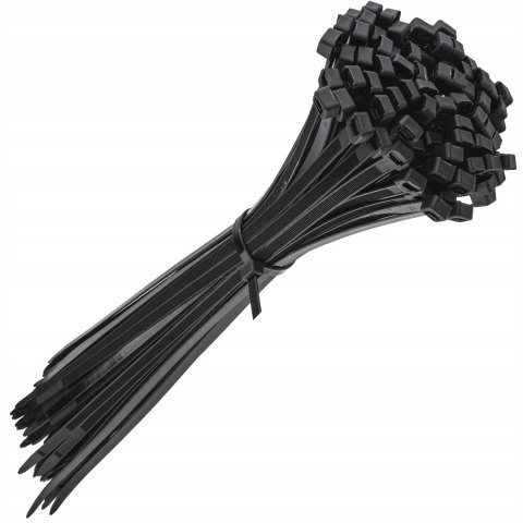 MOCNE OPASKI ZACISKOWE KABLOWE TRYTKI CZARNE TAŚMA 8.8X500MM 100SZT TRYTKI