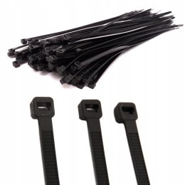 OPASKI ZACISKOWE NYLONOWE 2,5x200mm 100szt. ODPORNE NA UV