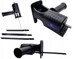 PIŁA SZABLASTA LISI OGON PRZYSTAWKA NA WIERTARKĘ WKRĘTARKĘ DO CIĘCIA+ NOŻE