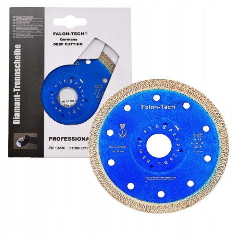 TARCZA 125mm DIAMENTOWA DO PŁYTEK GRESU GLAZURY SZLIFOWANIA CIĘCIA 45°