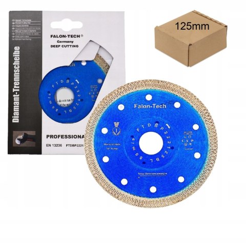 TARCZA 125mm DIAMENTOWA DO PŁYTEK GRESU GLAZURY SZLIFOWANIA CIĘCIA 45°