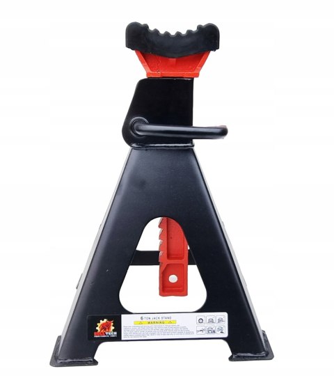 2x KOBYŁKI 6T PODSTAWKI PODPORY Z BLOKADĄ GUMĄ PIN MOCNE 6 TON REGULOWANE