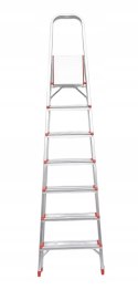 DRABINA domowa 7 stopniowa aluminiowa antypoślizgowa Ondragon Mocna podest