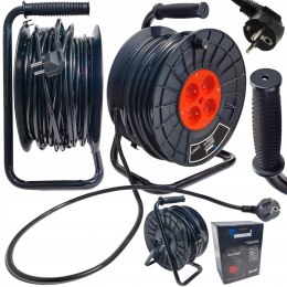 PRZEDŁUŻACZ BĘBNOWY BUDOWLANY DO OGRODU 25M 3x2,5 KABEL LISTWA NA BĘBNIE CE