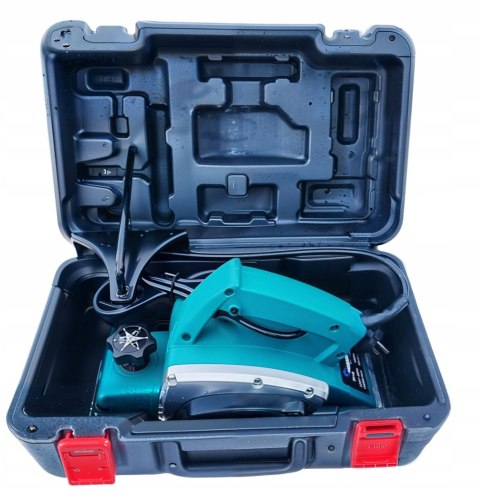 STRUG ELEKTRYCZNY DO DREWNA HEBLARKA 1800W HEBEL STOLARSKI 0-3MM + WALIZKA