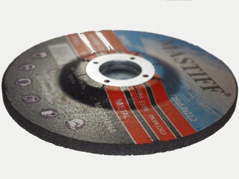 TARCZE DO SZLIFOWANIA METALU 125/6 mm MASTIFF