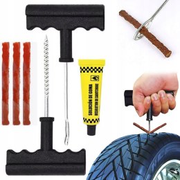 ZESTAW NAPRAWCZY DO OPON NAPRAWY OPONY KOŁA KLEJ SZNUR BEZDENTKOWYCH