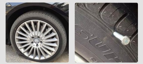 ZESTAW NAPRAWCZY DO OPON NAPRAWY OPONY KOŁA KLEJ SZNUR BEZDENTKOWYCH