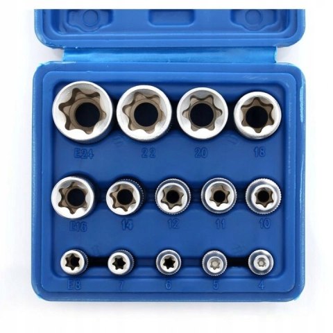ZESTAW NASADEK TORX WEWNETRZNY E4 E24 14SZT TORXY