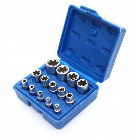 KLUCZE NASADOWE TORX 4mm-24mm NASADKI TORKS 14EL