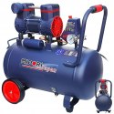 KOMPRESOR BEZOLEJOWY 24L SPRĘŻARKA DWUTŁOKOWY