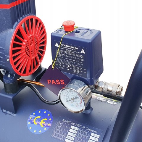 KOMPRESOR BEZOLEJOWY 24L SPRĘŻARKA DWUTŁOKOWY