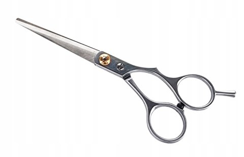 NOŻYCZKI FRYZJERSKIE PROSTE OSTRE STALOWE WYGODNE