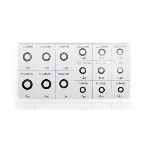 PODKŁADKI MIEDZIANE ZESTAW PODKŁADEK 150EL