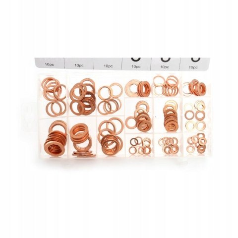 PODKŁADKI MIEDZIANE ZESTAW PODKŁADEK 150EL