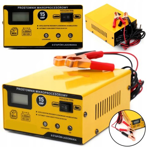 Prostownik MIKROPROCESOROWY 6V 12V Akumulatorowy