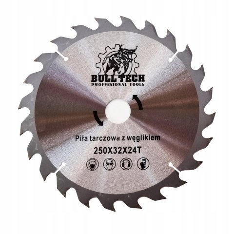 Tarcza cięcia drewna piła widiowa 250x32x24T MOC