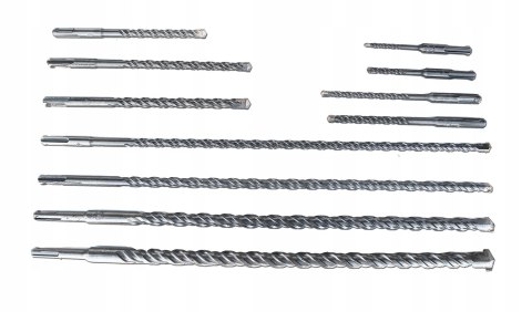 WIERTŁA DO BETONU SDS PLUS WIERTŁO ZESTAW 11 SZT