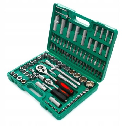 ZESTAW KLUCZY NASADOWYCH 108 ELEMENTÓW WALIZKA