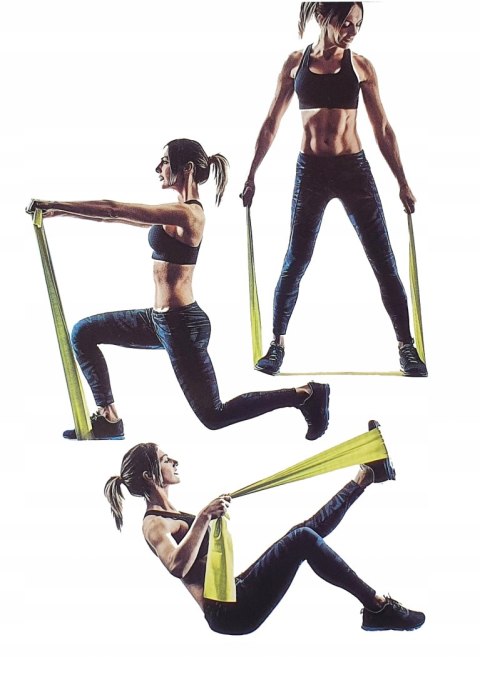 2M TAŚMA GUMA REHABILITACYJNA DO ĆWICZEŃ FITNESS