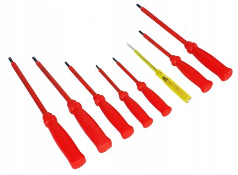 8SZT ZESTAW ŚRUBOKRĘTÓW WKRĘTAKÓW PŁASKI-E KRZYŻAK