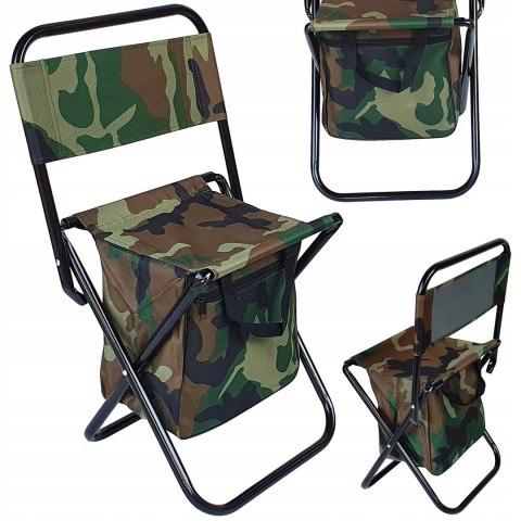 KRZESŁO TURYSTYCZNE WĘDKARSKIE SKŁADANE FOTEL MORO