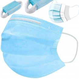 MASKA MASECZKA OCHRONNA 3-WARSTWOWA NA TWARZ GRUBA