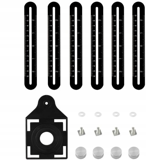 PRZYMIAR ZNACZNIK SZABLON WZORNIK OTWORÓW PŁYTEK