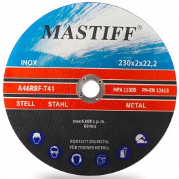 TARCZA TARCZE DO CIĘCIA METALU 230 x 2,0 MOCNA