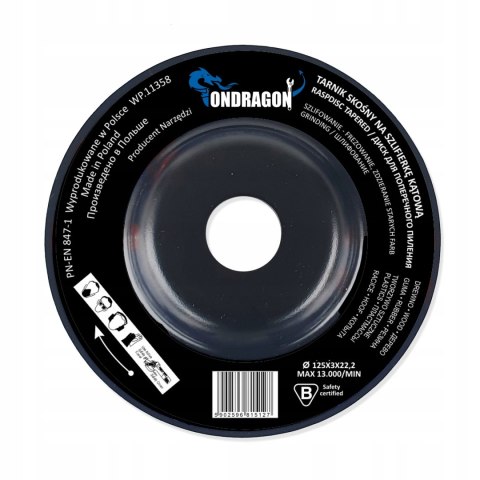 TARNIK TARCZA DO SZLIFOWANIA DREWNA 125 MM SKOŚNA