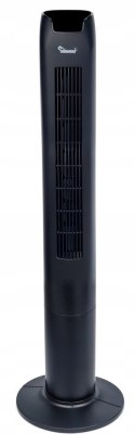WENTYLATOR KOLUMNOWY STOJĄCY PODŁOGOWY WIATRAK CZARNY BLACK 100W + PILOT