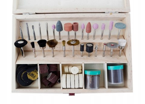 ZESTAW AKCESORIÓW DO MINI SZLIFIERKI MULTI 100EL